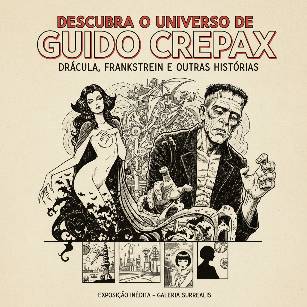 Descubra o Universo de Guido Crepax Drácula, Frankenstein e Outras Histórias